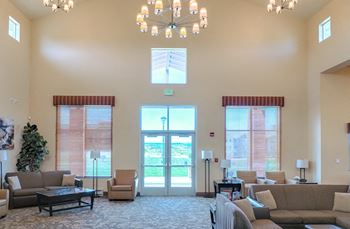 Resident lounge with entertainment kitchen